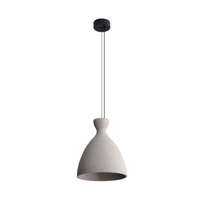 Image 4 Aethera 14" LED Pendant in Grey Cement more views