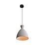 5_Aethera 14" LED Pendant in Grey Cement more views