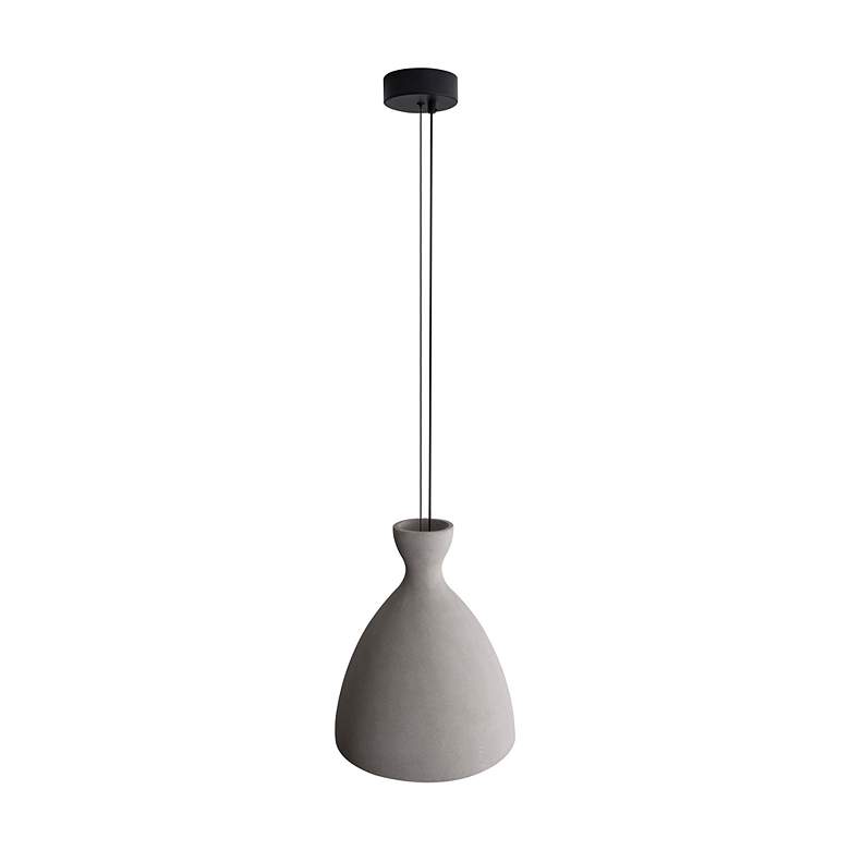 Image 6 Aethera 14" LED Pendant in Grey Cement more views