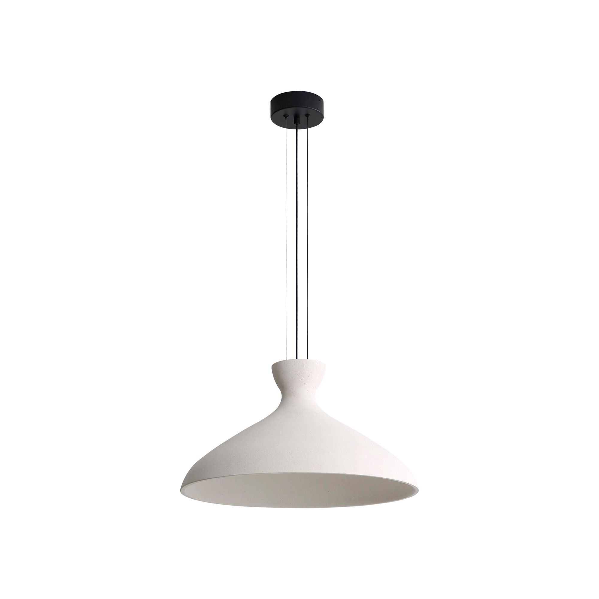 Image 4 Aethera 22" LED Pendant in White Sandstone Cement more views