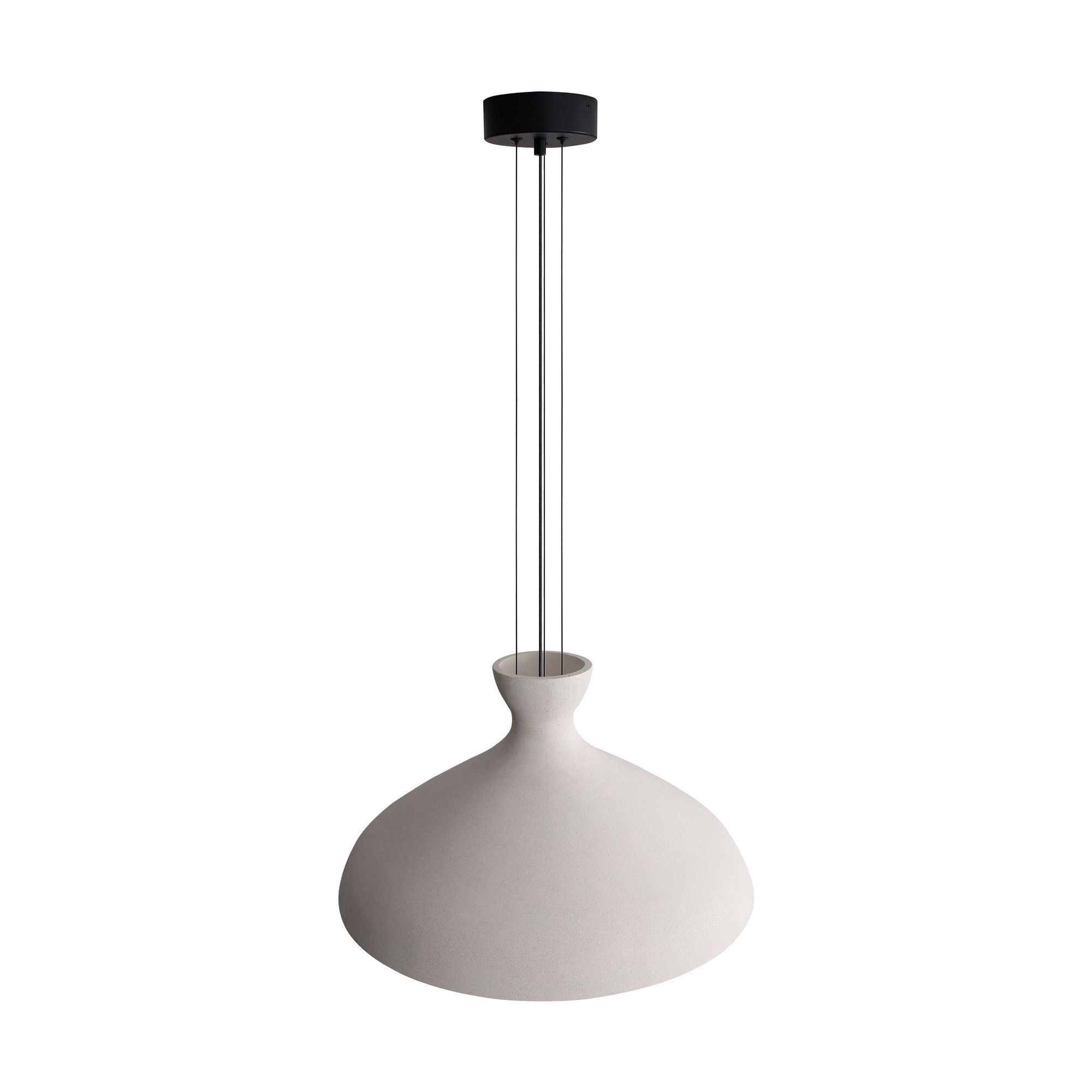 Image 7 Aethera 22" LED Pendant in White Sandstone Cement more views