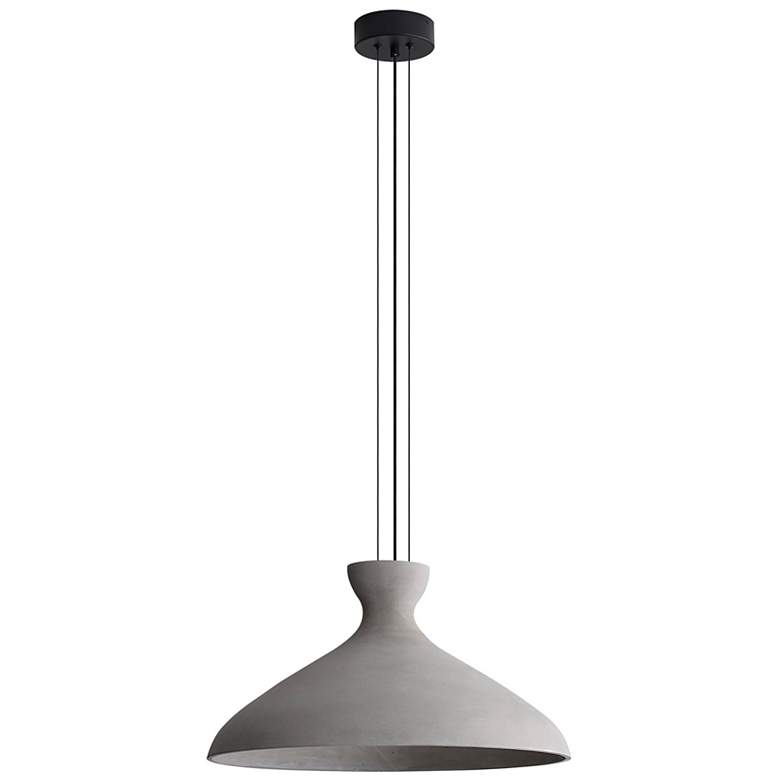 Image 1 Aethera 22" LED Pendant in Grey Cement