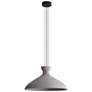 1_Aethera 22" LED Pendant in Grey Cement