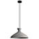Aethera 22" LED Pendant in Grey Cement