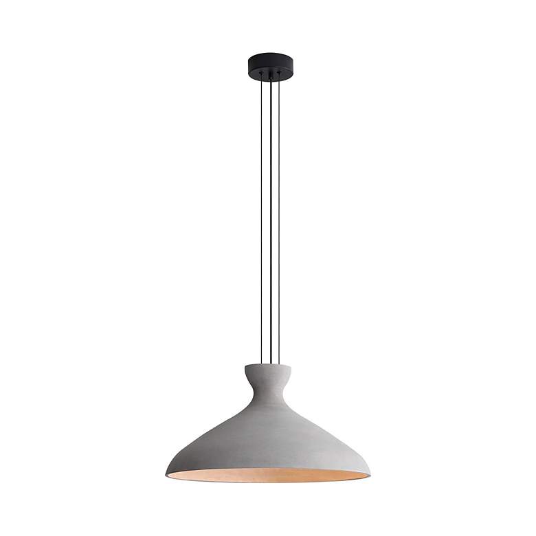 Image 2 Aethera 22" LED Pendant in Grey Cement more views