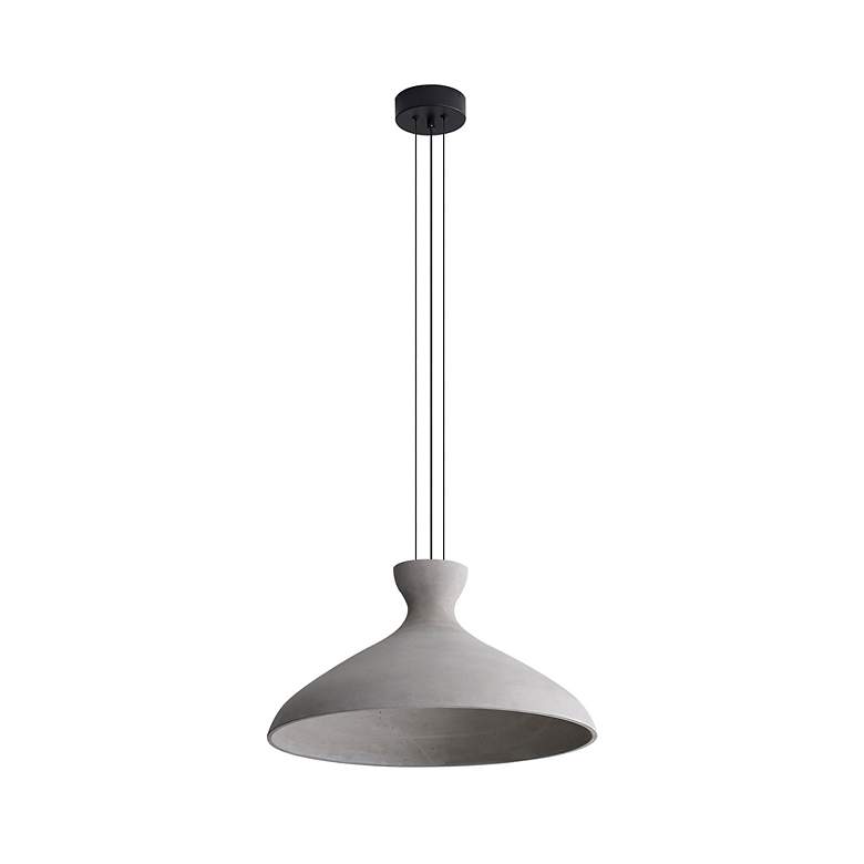 Image 3 Aethera 22" LED Pendant in Grey Cement more views