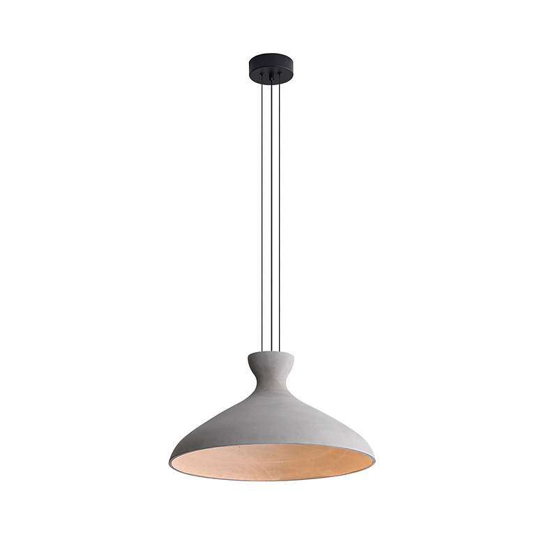 Image 4 Aethera 22" LED Pendant in Grey Cement more views