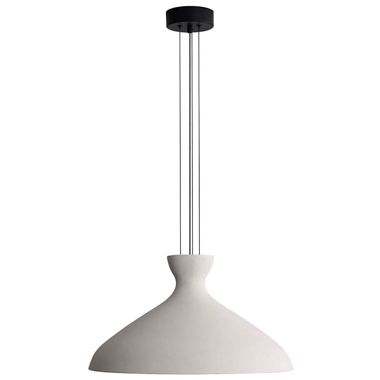 Image 1 Aethera 22" LED Pendant in White Sandstone Cement