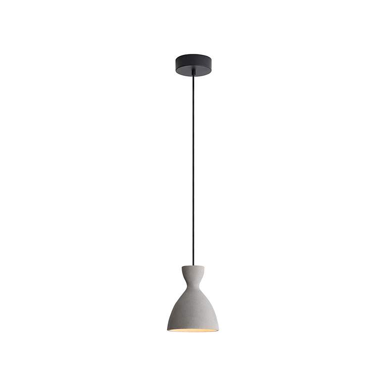 Image 2 Aethera 7" LED Pendant in Grey Cement more views