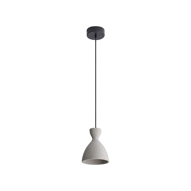 Image 4 Aethera 7" LED Pendant in Grey Cement more views