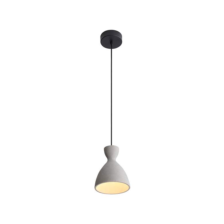 Image 5 Aethera 7" LED Pendant in Grey Cement more views