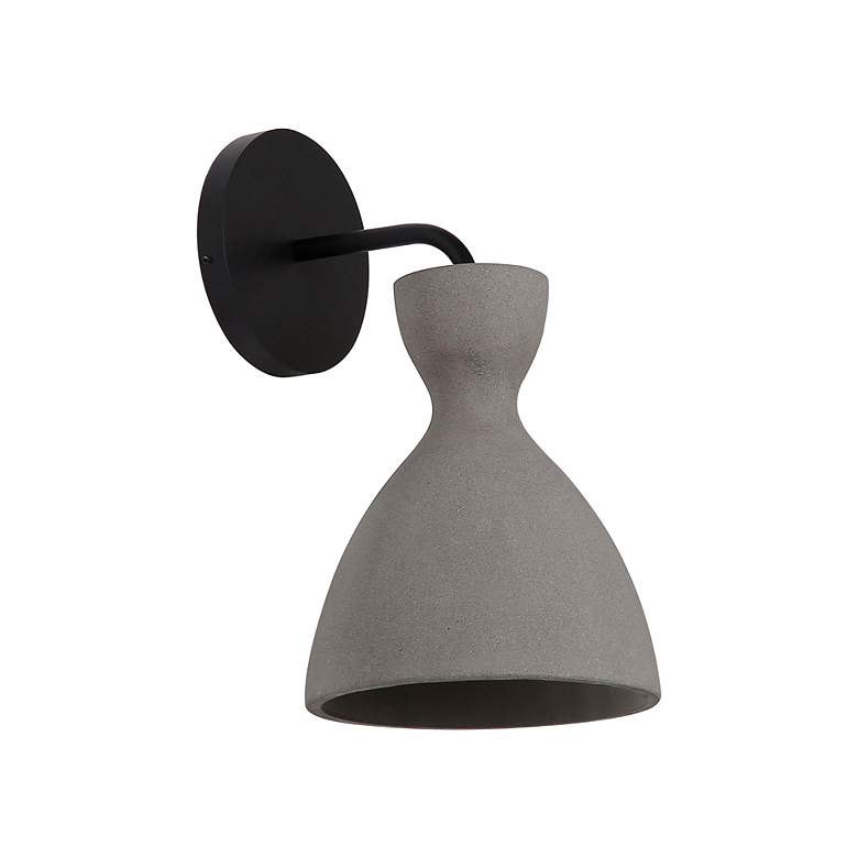 Image 2 Aethera LED 7" Wall Sconce - Outdoor in Grey Cement more views