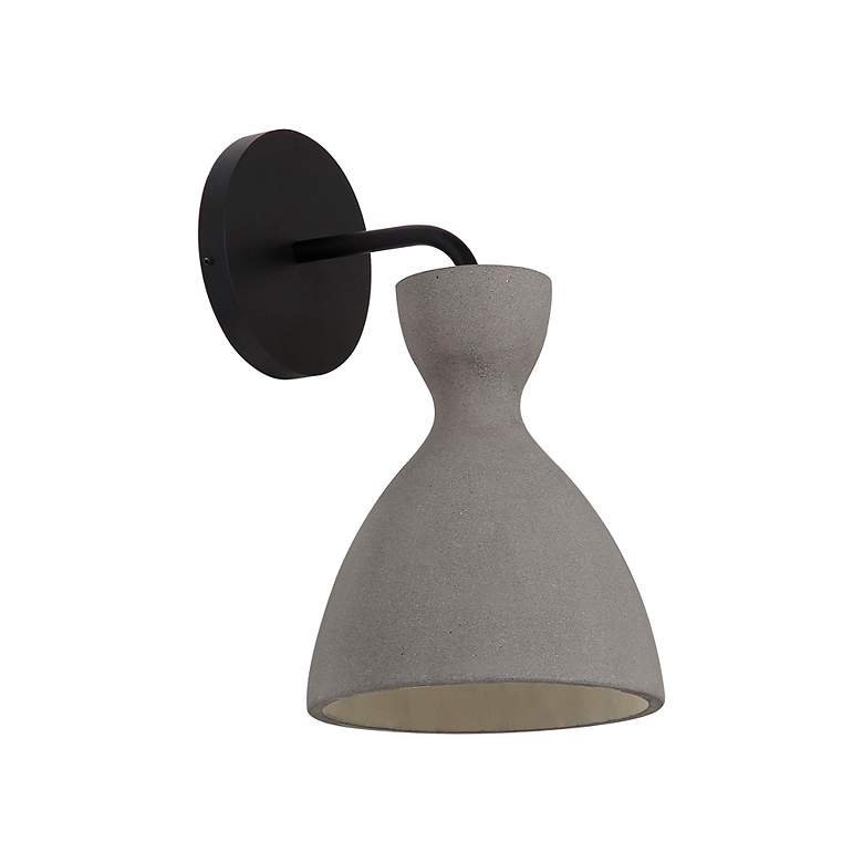 Image 3 Aethera LED 7" Wall Sconce - Outdoor in Grey Cement more views