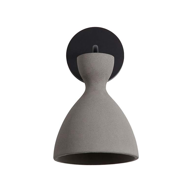 Image 4 Aethera LED 7" Wall Sconce - Outdoor in Grey Cement more views