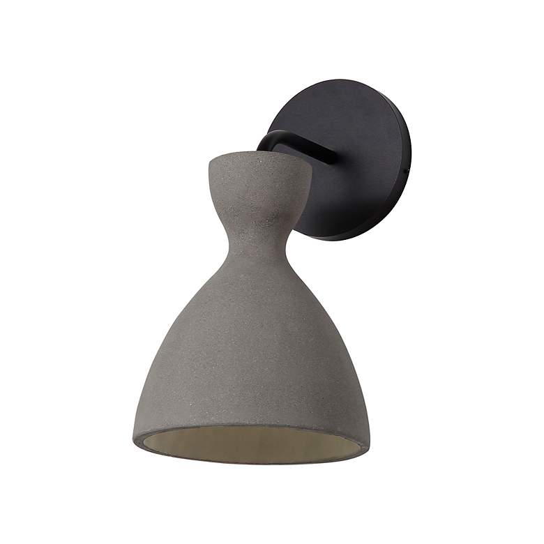 Image 6 Aethera LED 7" Wall Sconce - Outdoor in Grey Cement more views
