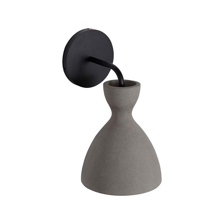 Image 7 Aethera LED 7" Wall Sconce - Outdoor in Grey Cement more views