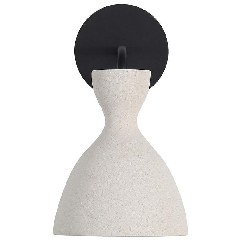Image 1 Aethera LED 7" Wall Sconce - Outdoor in White Sandstone Cement