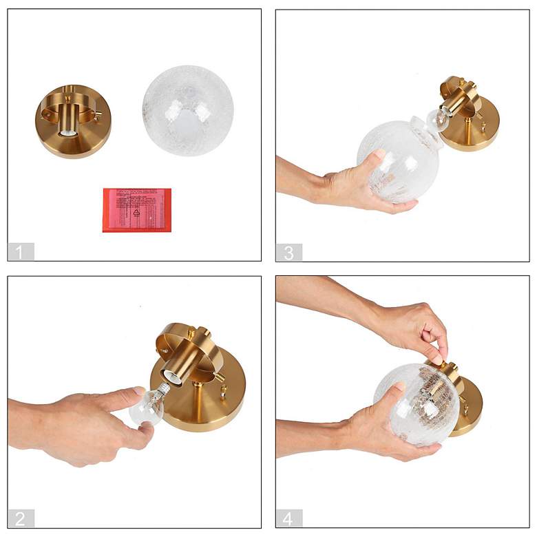 Image 6 Aevas 1-Light 5.1" Wide Gold Gold Bath Light more views
