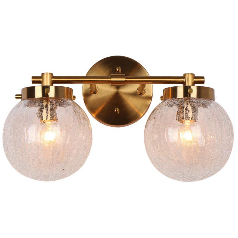 Image 1 Aevas 2-Light 13.8" Wide Gold Gold Bath Light