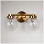 2_Aevas 2-Light 13.8" Wide Gold Gold Bath Light more views