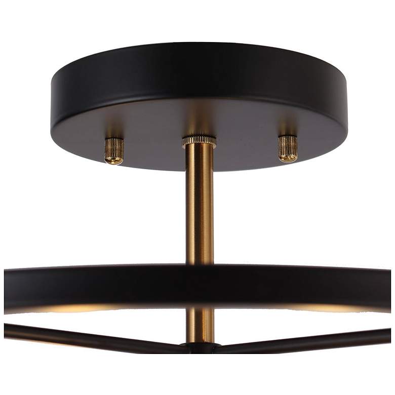 Image 3 Aeyilana 4-Light Black Gold Lantern Ceiling Light more views