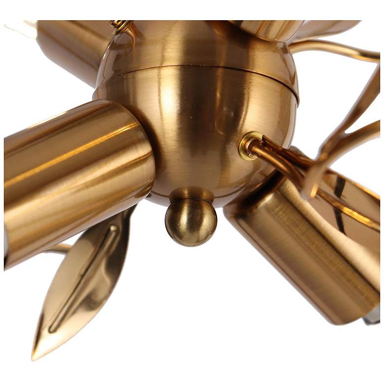 Image 4 Aeyilana 4-Light Black Gold Lantern Ceiling Light more views