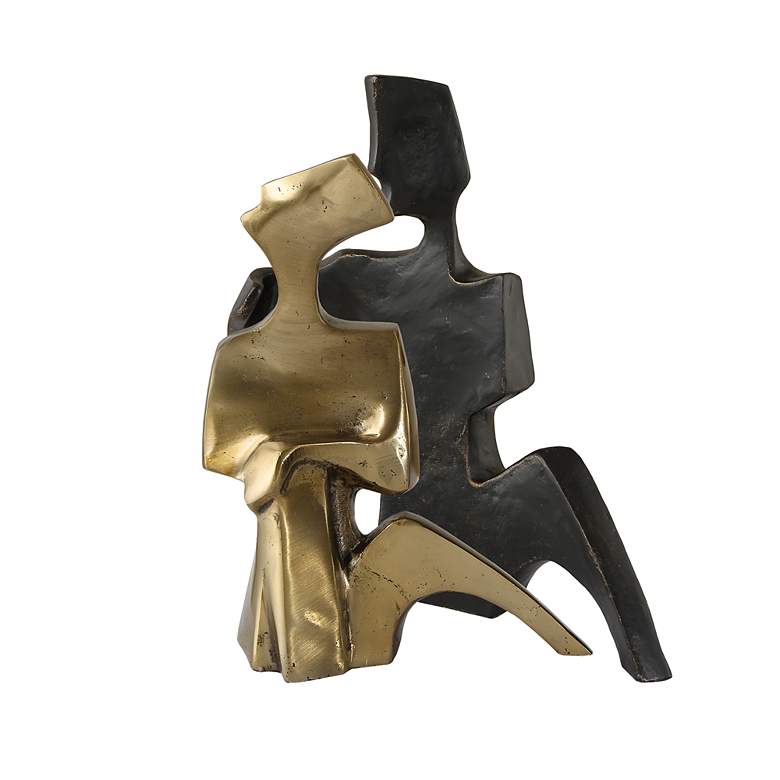 Image 2 Affection Set of 2 Bronze and Gold Sculptures