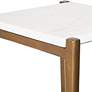 6_Affinity 22" High Antique Gold Accent Table, White Marble Top more views