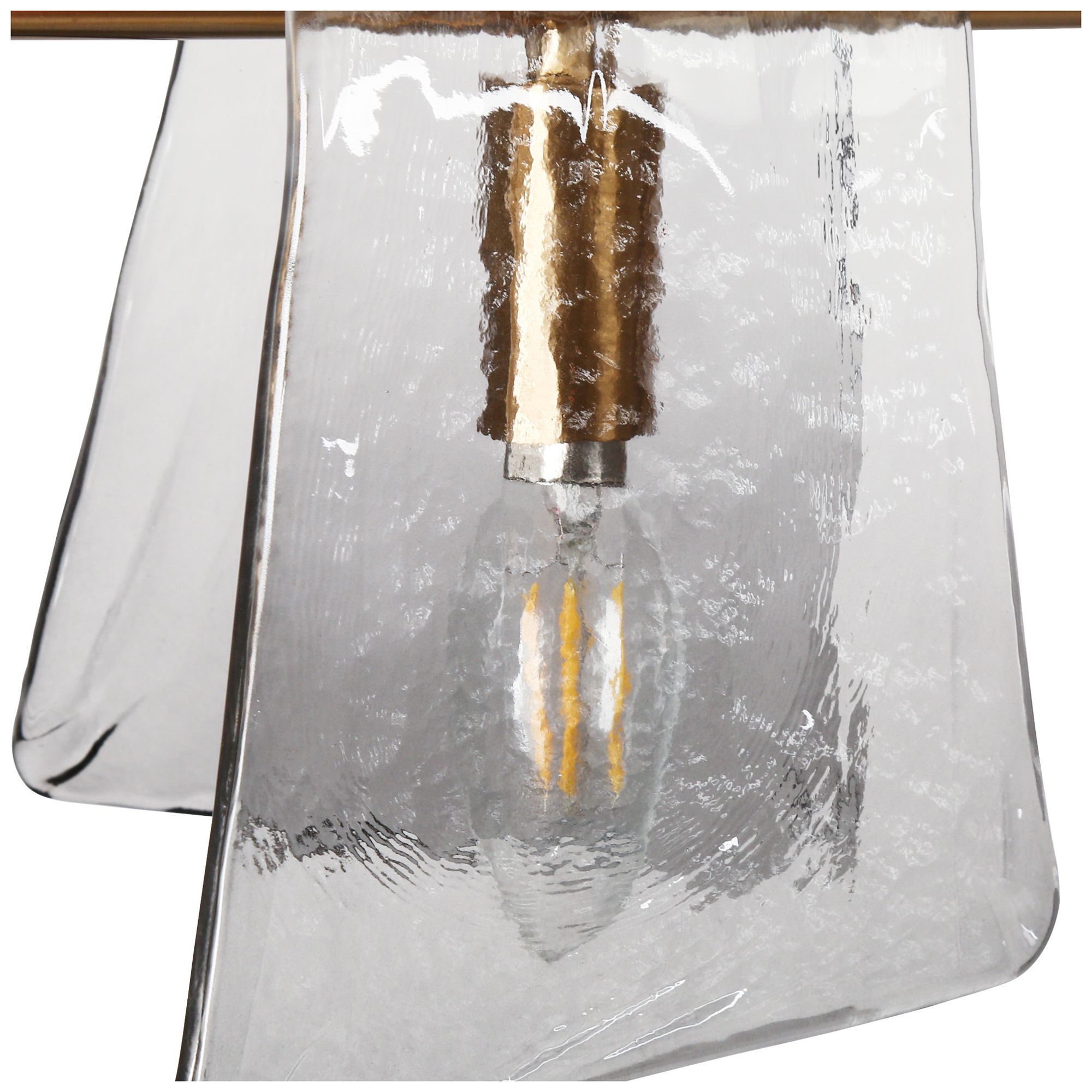 Image 2 Afmean 5-Light Grey Glass Island Chandelier more views