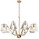 Afmean 8-Light Grey Glass Chandelier
