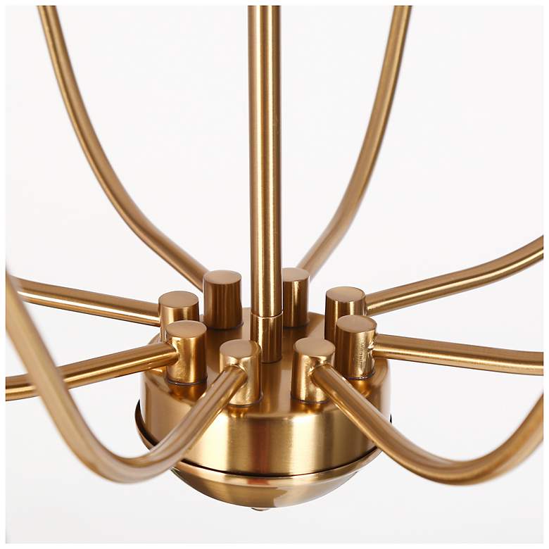 Image 3 Afmean 8-Light Grey Glass Chandelier more views