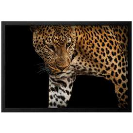 Image1 of African Leopard - Stalk 51"W x 35"H Framed Art