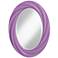 African Violet 30" High Oval Twist Wall Mirror