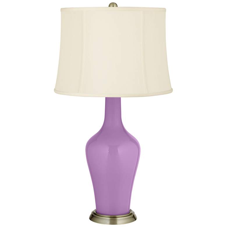 Image 2 African Violet Anya Table Lamp with Dimmer