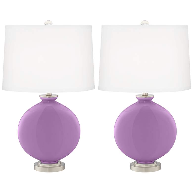 Image 2 African Violet Carrie Table Lamp Set of 2