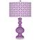 African Violet Circle Rings Apothecary Table Lamp