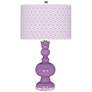 African Violet Diamonds Apothecary Table Lamp