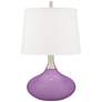 African Violet Felix Modern Table Lamp with Table Top Dimmer