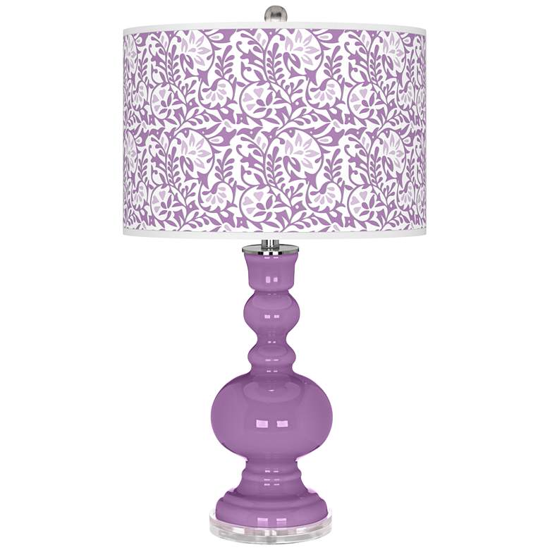 Image 1 African Violet Gardenia Apothecary Table Lamp