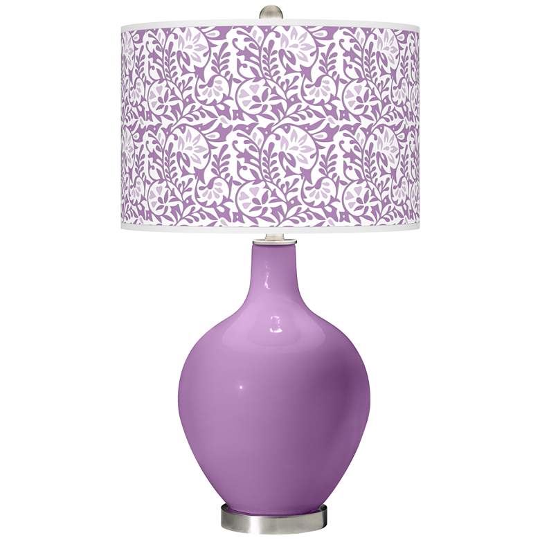 Image 1 African Violet Gardenia Ovo Table Lamp