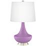 African Violet Gillan Glass Table Lamp