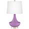 African Violet Gillan Glass Table Lamp
