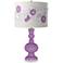 African Violet Rose Bouquet Apothecary Table Lamp