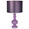 African Violet - Satin Purple Zig Zag Shade Apothecary Lamp