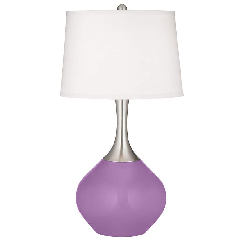 Image 2 African Violet Spencer Table Lamp with Dimmer