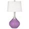 African Violet Spencer Table Lamp with Dimmer