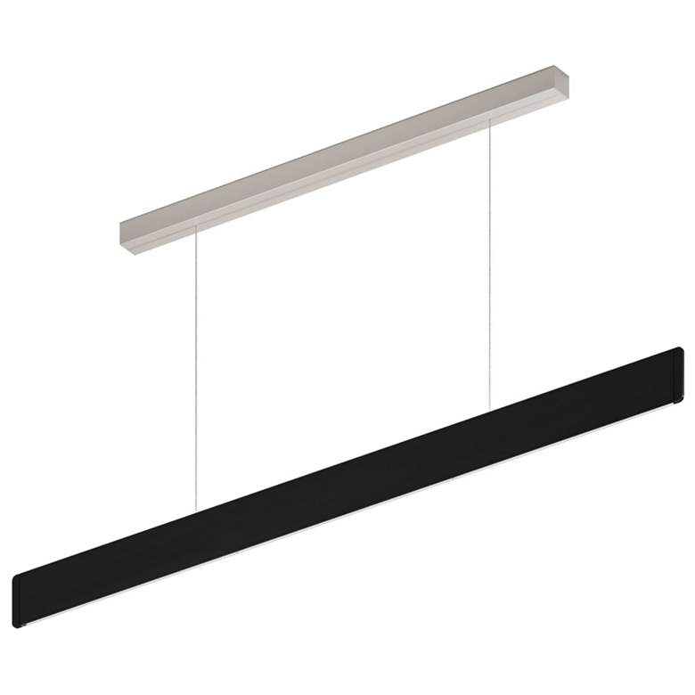 Image 1 After 8 48.5" Wide Black 1/4" Profile LED Pendant