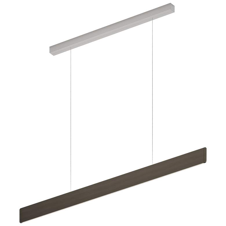 Image 1 After 8 48.5" Wide Champagne 1/4" Profile LED Pendant