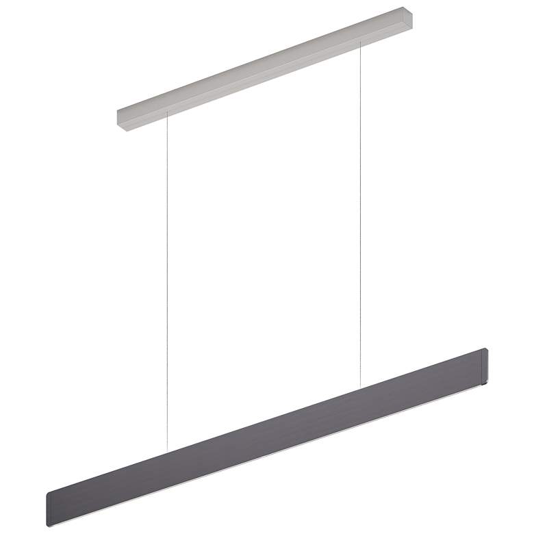 Image 1 After 8 48.5" Wide Slate 1/4" Profile LED Pendant