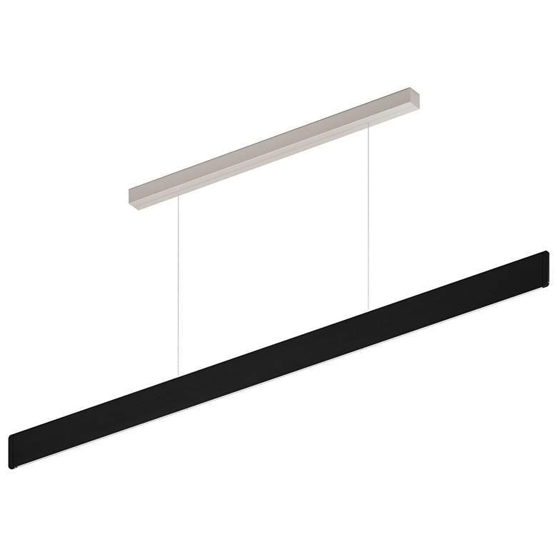 Image 1 After 8 60.31" Wide Black 1/4" Profile LED Pendant
